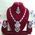 Purple designer premium festive wear necklace set