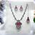 Multicolor designer premium festive wear necklace set