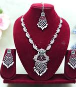 Multicolor designer premium festive wear necklace set