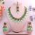 Green designer premium festive wear necklace set