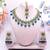 Blue designer premium festive wear necklace set