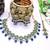 Blue designer premium festive wear necklace set