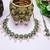Pink designer premium festive wear necklace set