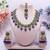 Purple designer premium festive wear necklace set
