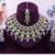 Purple designer premium festive wear necklace set