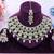 Pink designer premium festive wear necklace set