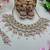Pink designer premium festive wear necklace set