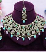 Multicolor designer premium festive wear necklace set