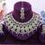 Purple designer premium festive wear necklace set
