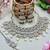 White designer premium festive wear necklace set