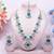 Turquoise designer premium festive wear necklace set