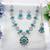 Turquoise designer premium festive wear necklace set