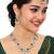 Green designer premium festive wear necklace set