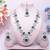 Blue designer premium festive wear necklace set