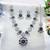 Blue designer premium festive wear necklace set