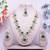 Green designer premium festive wear necklace set