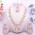 Pink designer premium festive wear necklace set