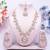 Pink designer premium festive wear necklace set
