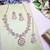 Pink designer premium festive wear necklace set