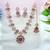 Purple designer premium festive wear necklace set