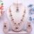 Red designer premium festive wear necklace set