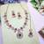 Red designer premium festive wear necklace set