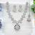 Pink designer premium festive wear necklace set
