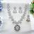 Pink designer premium festive wear necklace set