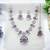 Purple designer premium festive wear necklace set