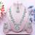 White designer premium festive wear necklace set