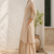 Beige cotton kurta with palazzo kurta set for women