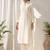 White cotton kurta with palazzo kurta set for women