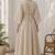 Beige cotton kurta with palazzo kurta set for women