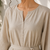 Beige cotton kurta with palazzo kurta set for women