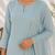 Blue cotton solid ethnic wear kurta set with dupatta for women