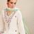 Floral Embroidered  Cotton Kurta With Trousers & Dupatta
