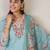 Women Floral Embroidered Linen Kurta with Trousers & Dupatta