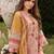 Women Embroidered Thread Work Linen Kurta with Trousers & With Dupatta