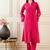 Women Magenta Kurta Sets