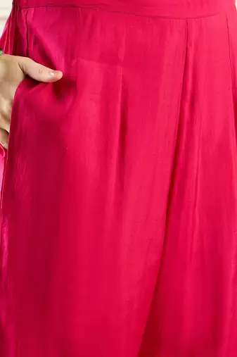 Women Magenta Kurta Sets