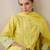 Floral Printed Mandarin Collar Beads Stones Pure Cotton Kurta Trousers & Dupatta