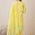 Floral Printed Mandarin Collar Beads Stones Pure Cotton Kurta Trousers & Dupatta