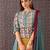 Floral Printed Mandarin Collar Pure Cotton A-Line Kurta & Trousers With Dupatta