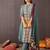 Floral Printed Mandarin Collar Pure Cotton A-Line Kurta & Trousers With Dupatta