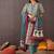 Floral Printed Mandarin Collar Pure Cotton A-Line Kurta & Trousers With Dupatta