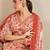 Floral Printed Gotta Patti  Cotton Straight Kurta With Trousers & Dupatta