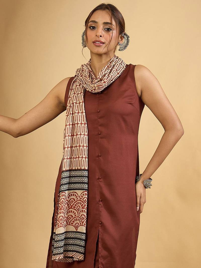 Women Regular Kurta with Trousers & Dupatta