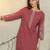Women Ethnic Motifs Embroidered Thread Work  Cotton Kurta with Trousers
