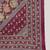 Burgundy Floral Printed Mandarin Collar Pure Cotton Kurta with Salwar & Dupatta