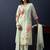 Floral Printed Regular Linen Straight Kurta With Trousers & Dupatta